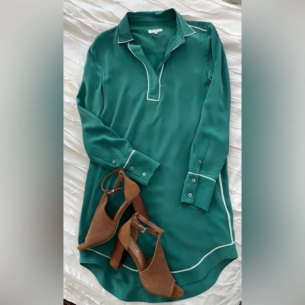 Equipment Femme Tennis Court Green Mini Dress Size XS
